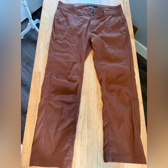 Women’s prana Halle’s hiking pant size 12 burnt orange color - Picture 1 of 12